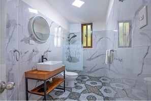 Towels, soap, toilet paper