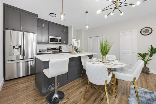 Microwave, oven, stovetop, dishwasher