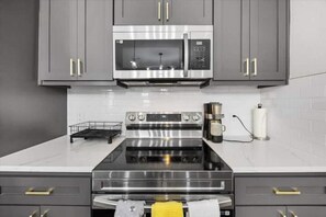 Microwave, oven, stovetop, dishwasher