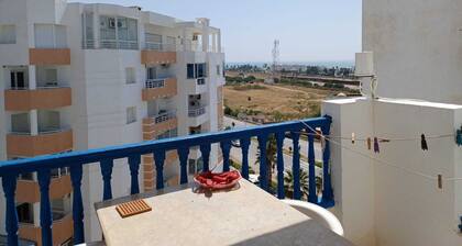 Appartement  a Hammamet nord vue de mer et de montagne