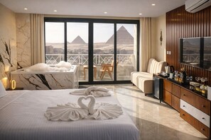 Luxury Suite, 1 Bedroom, Balcony, Desert View | Laptop workspace, blackout drapes, soundproofing, free WiFi