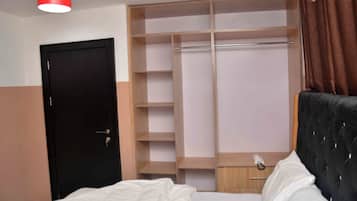 In-room safe, desk, laptop workspace, blackout curtains