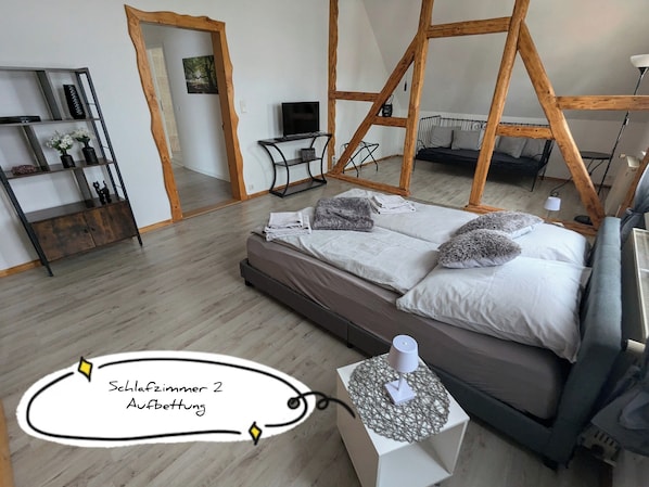 2 室のベッドルーム、WiFi、ベッドシーツ