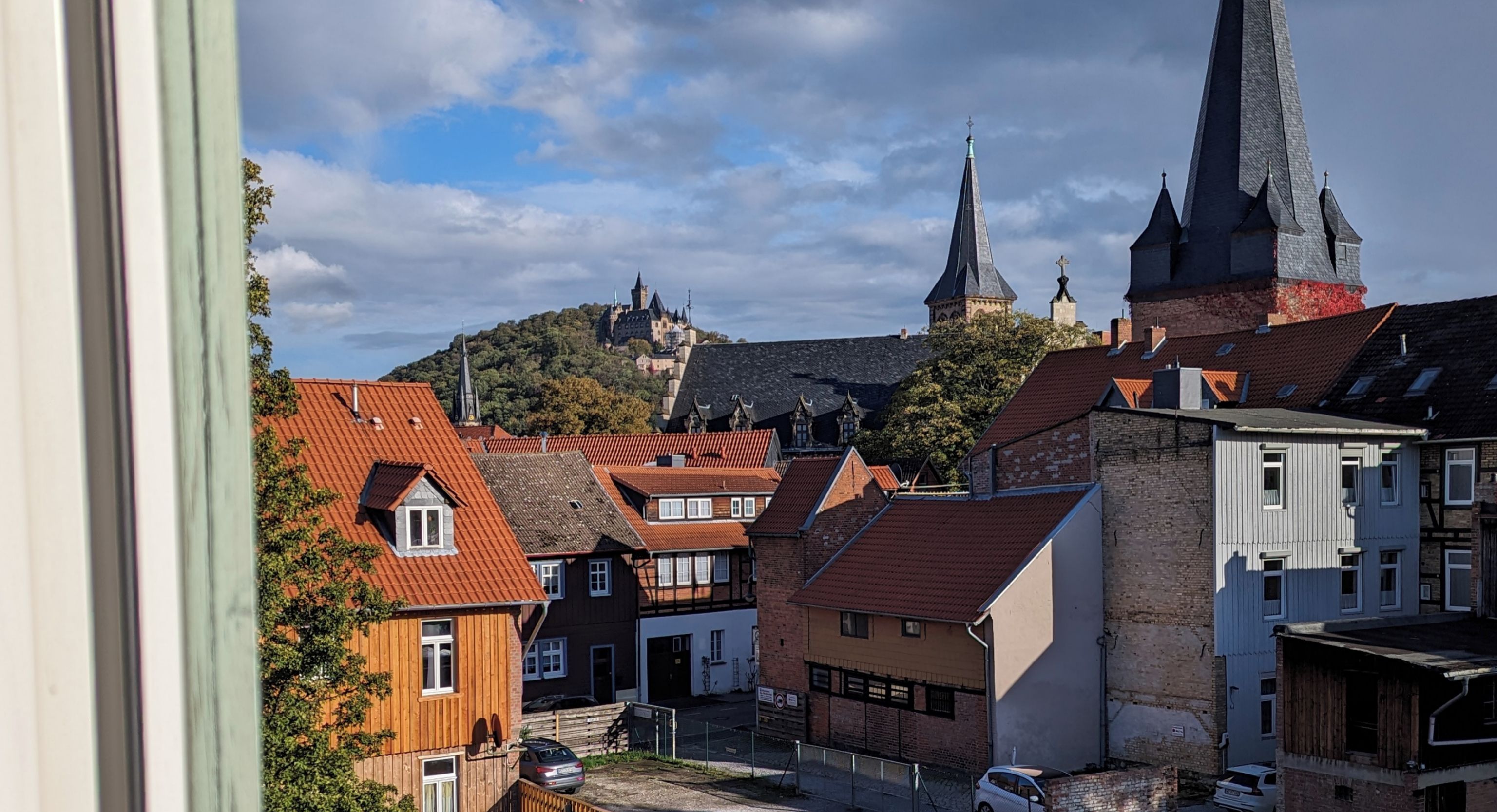 Blick von der Unterkunft