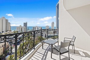Balcony - 12th Floor Ocean Views in Chevron Towers (Surfers Paradise)