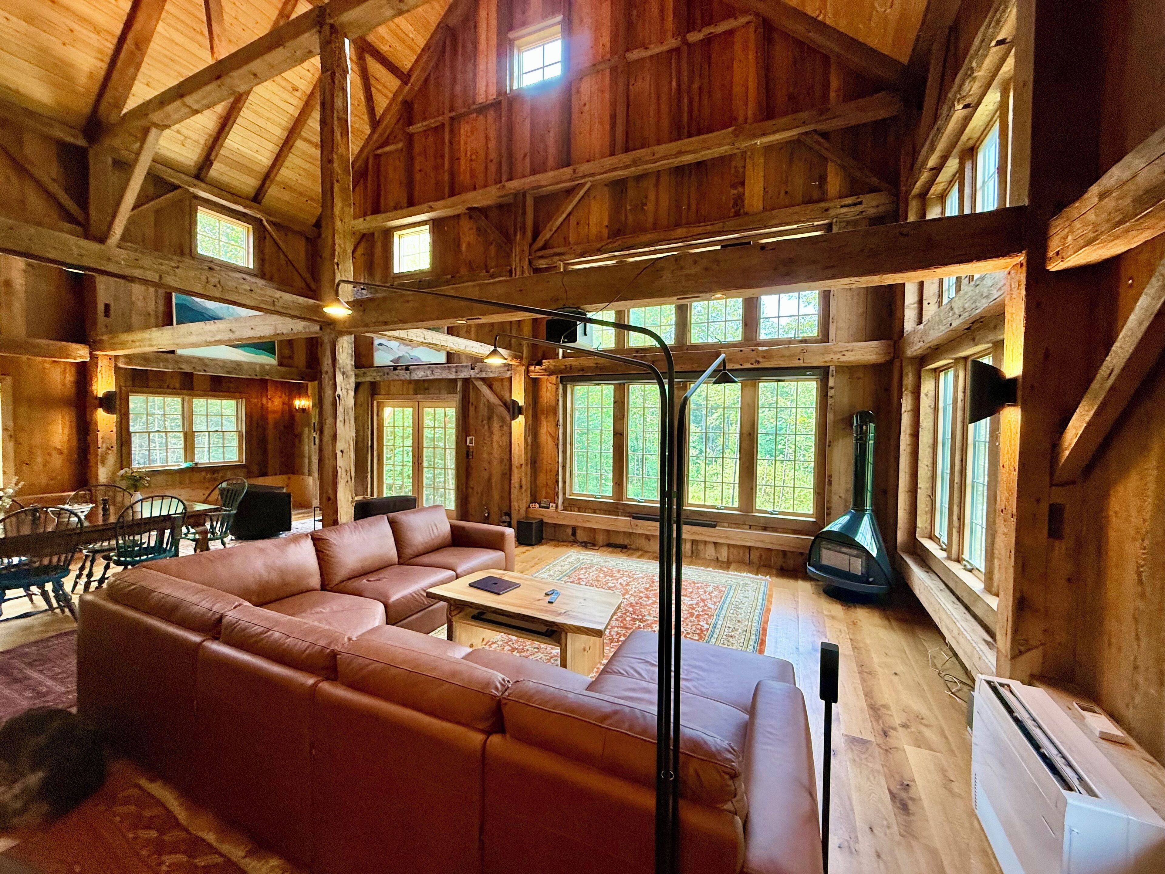 TV, fireplace, stereo, printers