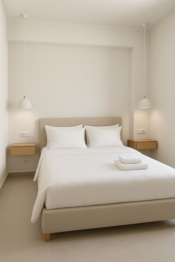 2 bedrooms, iron/ironing board, internet, bed sheets