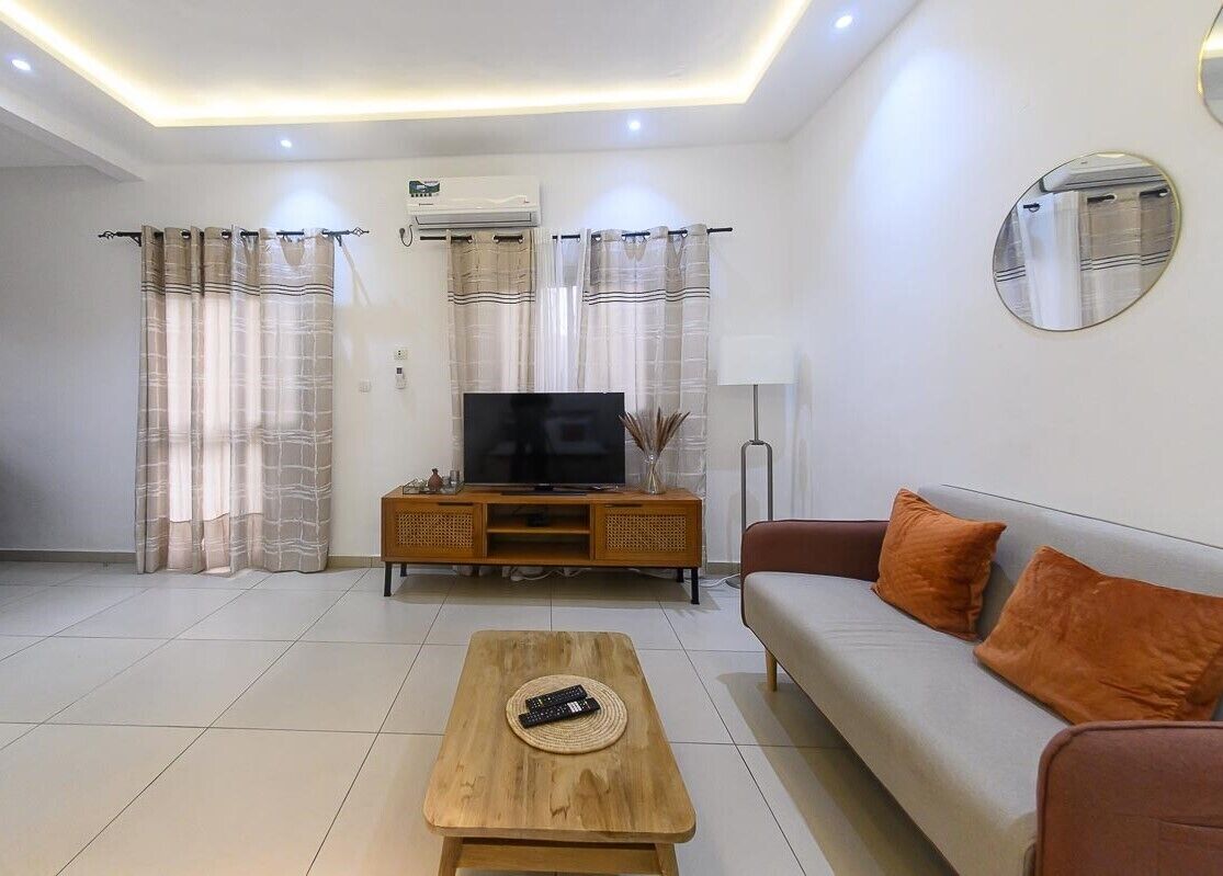 Apartment, 1 Schlafzimmer, Balkon, Gartenblick | Wohnzimmer