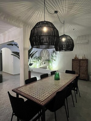 Dining - Riad Noor – With patio, terrace and pool – Kasbah, Medina of Marrakech (Marrakesh)