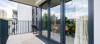 Łódź Prestige Suites - 50m2, Parking, Balcony