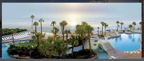 Indoor pool, outdoor pool