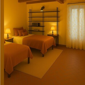 2 chambres, fer et planche à repasser, Wi-Fi, draps fournis