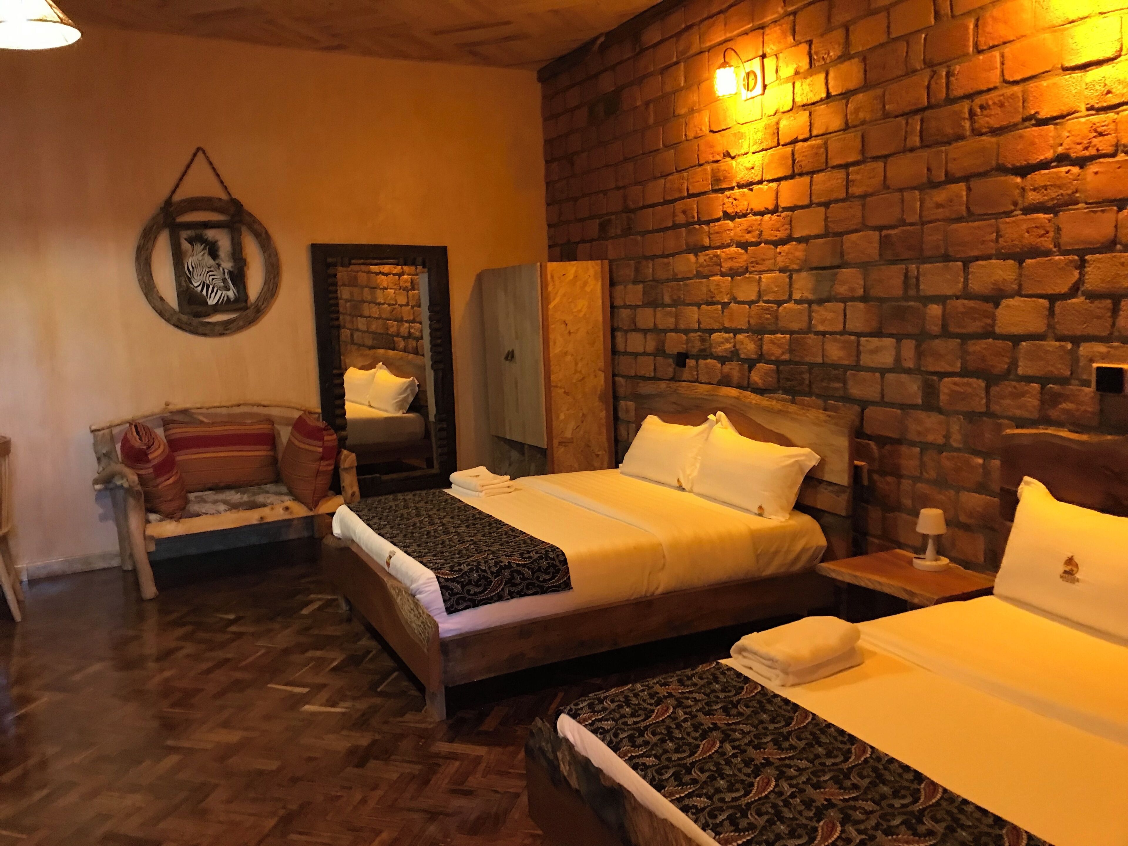 Twin Room, Balcony, Pool View | Iron/ironing board, free WiFi