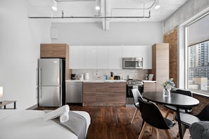 Fridge, microwave, oven, stovetop - Walk to Convention Center | Pool + Valet Parking (Dallas)