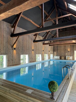 Indoor pool, a heated pool