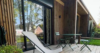 House with garden and swimming pool in a residence close to the sea and Le Touquet