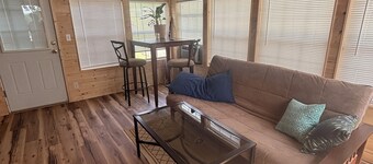 Waterfront Cabin with Access to swim dock, fishing dock, and boat ramp.