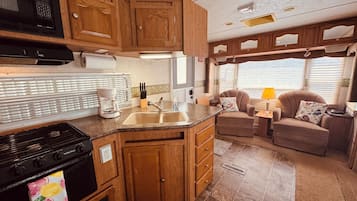 Microwave, oven, stovetop