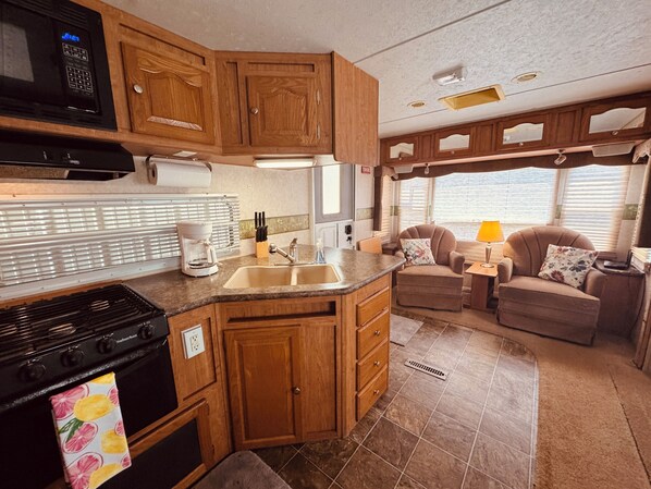 Microwave, oven, stovetop