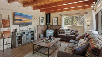 TV, fireplace, offices