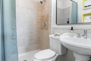 Hair dryer, towels