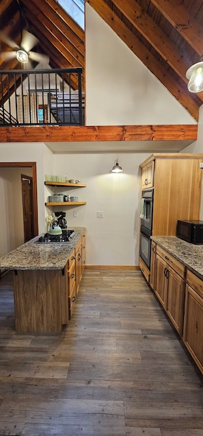 Microwave, oven, stovetop