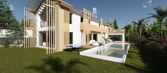 Quiet contemporary villa with top-of-the-range amenities
