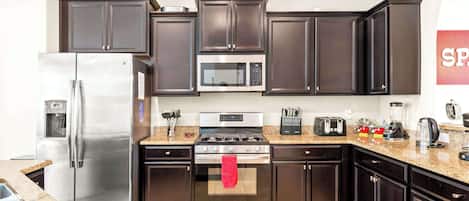 House, Multiple Beds, Pool Access, Pool View (Solterra Bliss) | Private kitchen | Fridge, microwave, stovetop, coffee/tea maker
