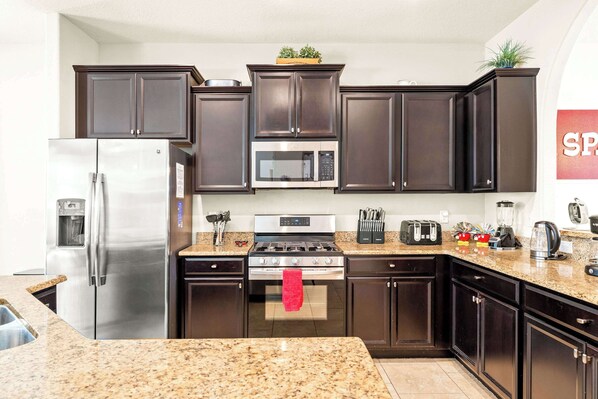 House, Multiple Beds, Pool Access, Pool View (Solterra Bliss) | Private kitchen | Fridge, microwave, stovetop, coffee/tea maker