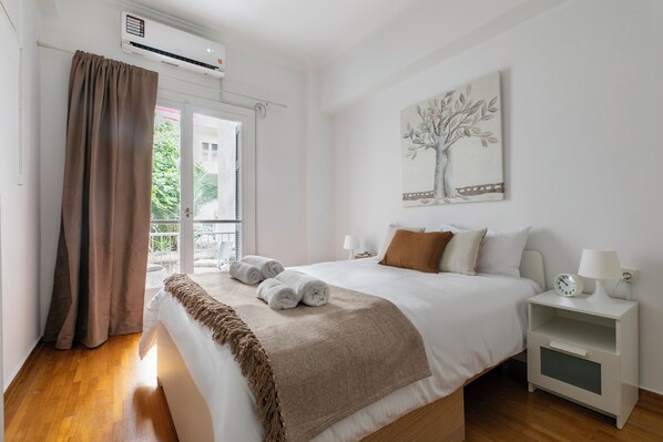 Apartment, Balkon, Stadtblick | Blick auf die Stadt