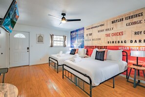 Free WiFi, bed sheets