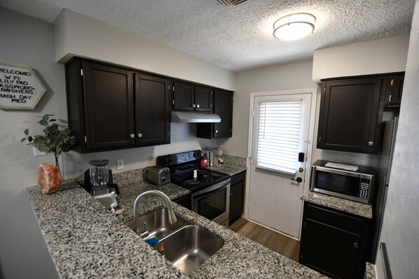 Microwave, oven, stovetop, dishwasher