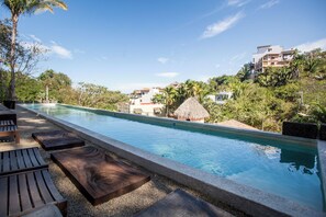 Outdoor pool - Fantastic 2-bedroom condo with AC in Sayulita (Sayulita)