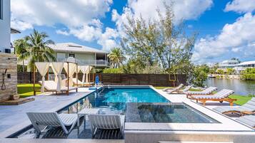 A heated pool