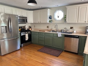 Microwave, oven, stovetop, dishwasher