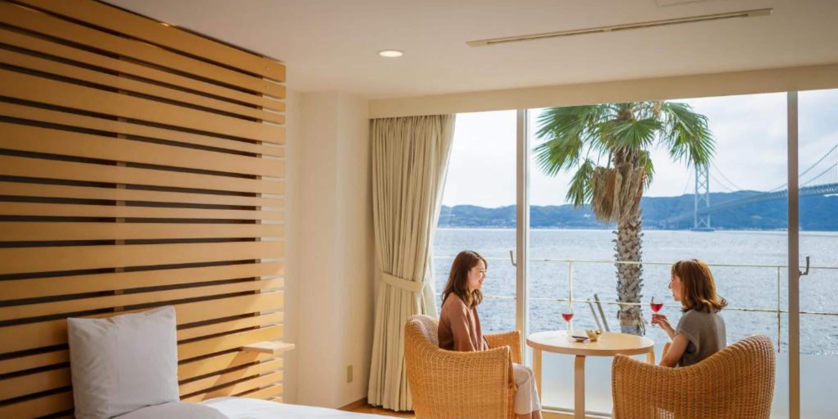 双床房, 海景 | 免费 WiFi、床单