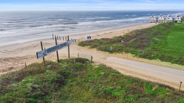 Vlak bij het strand