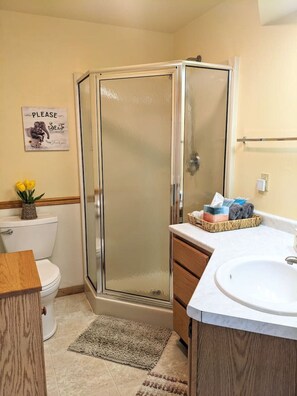 Hair dryer - 1BR UpperDells Riverfront: Jacuzzi, Pool & Hot Tub (Wisconsin Dells)