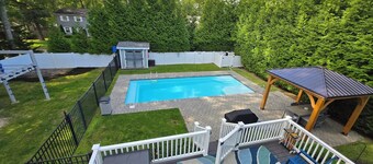 Tranquility Near the Sea with in-ground salt water pool and fenced in yard.