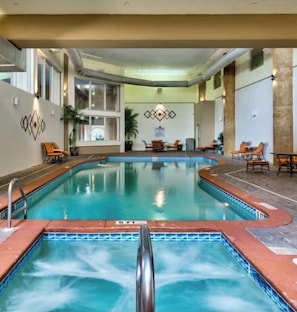 Indoor pool, outdoor pool