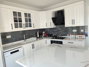 Superior Villa, Mountain View | Private kitchen | Shared fridge