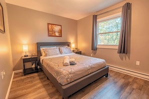 Desk, iron/ironing board, travel cot, free WiFi