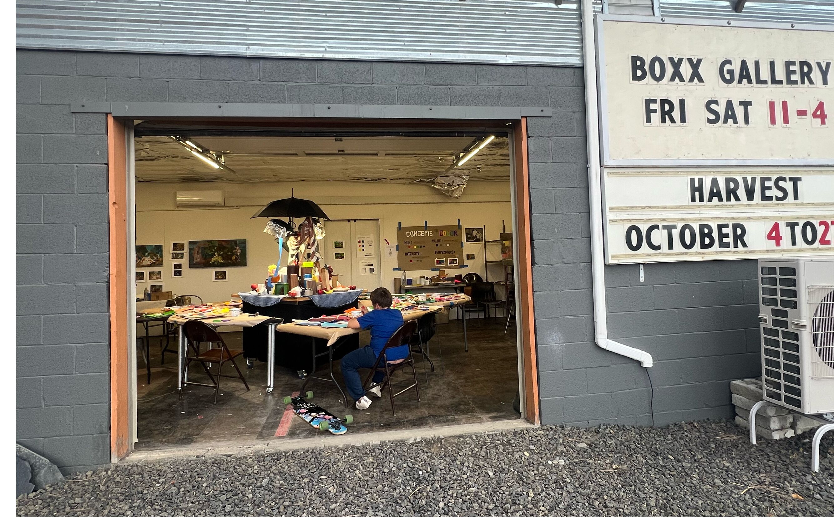 屋外ダイニングエリア