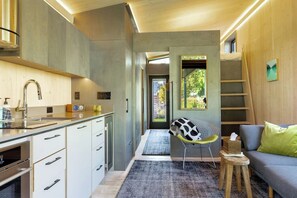 Interior - Modern Tiny Cabin on Town Square | Near White Pass (Tieton)