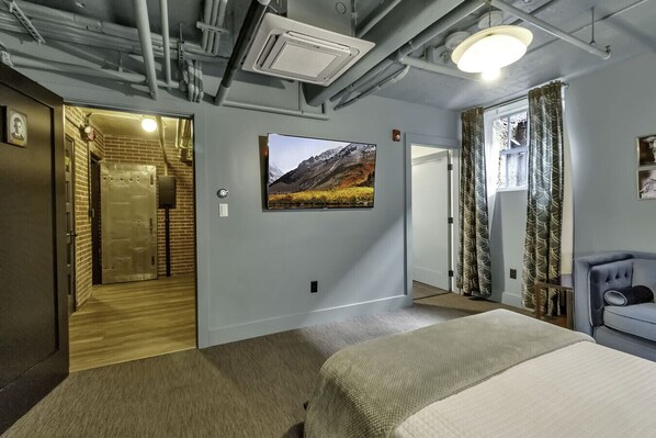 1 slaapkamer, een strijkplank/strijkijzer, gratis wifi, beddengoed