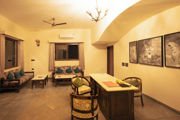 Sala de estar en el lobby