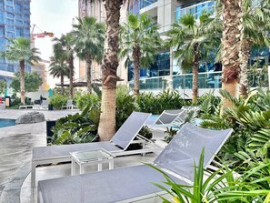 Terrace/patio - FIRST CLASS | 2BR | Mesmerizing Burj Khalifa View (Dubai)