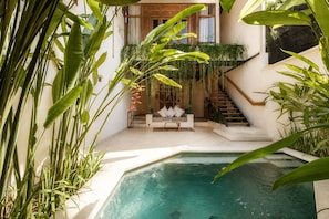 Exterior - Chic 1-br Villa With Pool, 800m From Echo Beach (Canggu)
