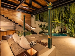 Exterior - Chic 1-br Villa With Pool, 800m From Echo Beach (Canggu)