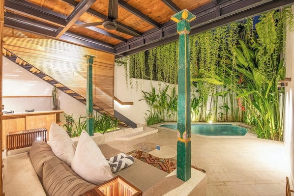 Front of property - Chic 1-br Villa With Pool, 800m From Echo Beach (Canggu)